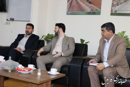 دیدار و نشست فرماندار گالیکش با رئیس سازمان جهاد کشاورزی استان گلستان