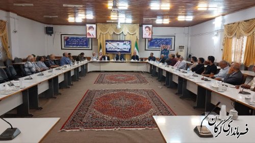 جلسه هم اندیشی سرپرست فرمانداری شهرستان  با جمعی از فعالان اقتصادی،اجتماعی و فرهنگی 
