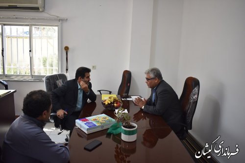 دیدار فرماندار گمیشان با دادستان شهرستان