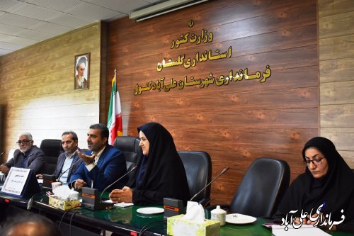 جلسه هماهنگی عوامل اجرایی برگزاری جشن وصال آیین ازدواج 330 زوج گلستانی برگزار شد