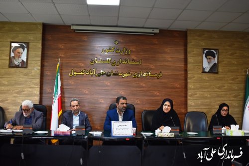 جلسه هماهنگی عوامل اجرایی برگزاری جشن وصال آیین ازدواج 330 زوج گلستانی برگزار شد