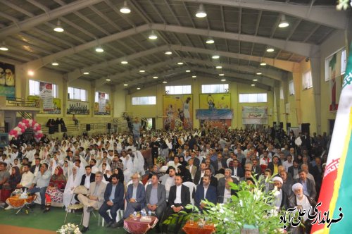 جشن وصال ازدواج 330 زوج گلستانی در علی آبادکتول برگزار شد