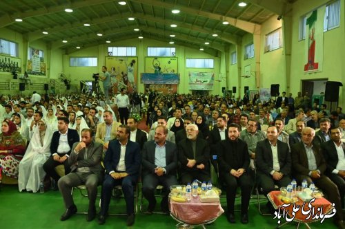 جشن وصال ازدواج 330 زوج گلستانی در علی آبادکتول برگزار شد