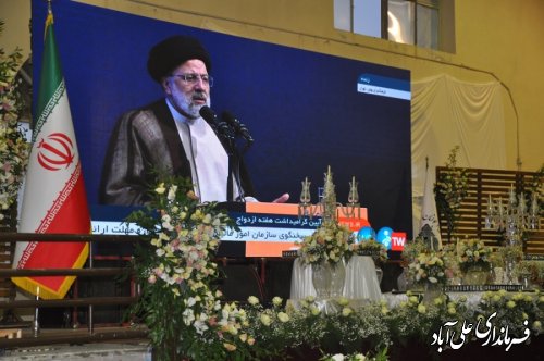 جشن وصال ازدواج 330 زوج گلستانی در علی آبادکتول برگزار شد