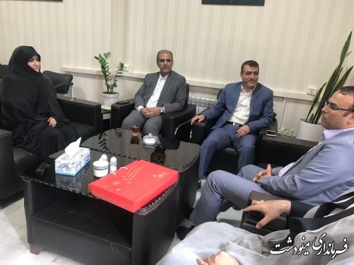 دیدار فرماندار با رئیس دادگستری و دادستان شهرستان مینودشت
