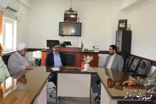 دیدار فرماندار شهرستان با رئیس دادگستری و دادستان آزادشهر