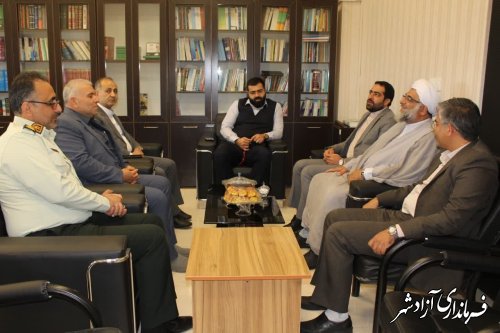 دیدار فرماندار شهرستان با رئیس دادگستری و دادستان آزادشهر