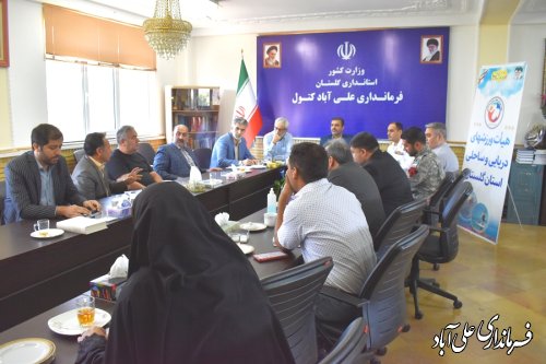 جلسه هماهنگی برگزاری مسابقات ورزش های آبی و ساحلی علی آبادکتول برگزار شد
