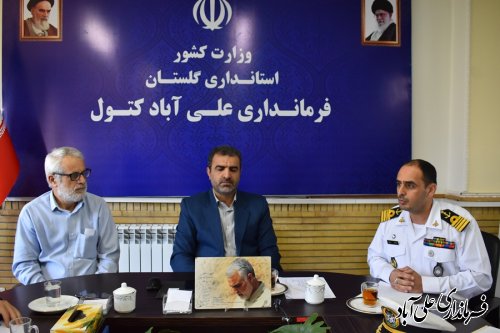 جلسه هماهنگی برگزاری مسابقات ورزش های آبی و ساحلی علی آبادکتول برگزار شد