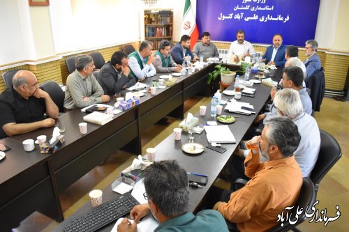 جلسه اضطراری شورای آرد ونان شهرستان علی آباد کتول برگزار شد