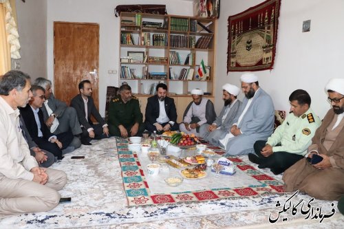 دیدار عیدانه فرماندار و امام جمعه گالیکش با امام جمعه اهل سنت دهستان ینقاق
