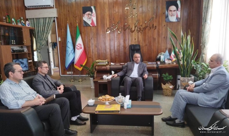 دیدار مدیرکل ثبت احوال استان با رییس کل دادگستری استان گلستان