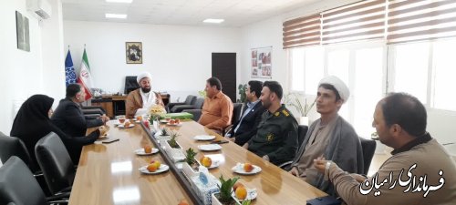 دیدار فرماندار رامیان با شهرداران تابعه شهرستان