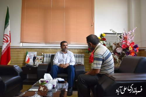 طبق روال هر هفته ، ملاقات مردمی فرماندار علی آبادکتول برگزار شد