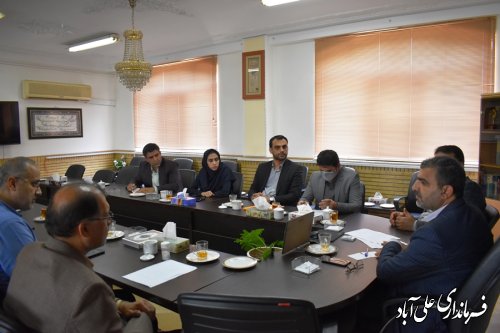 سومین جلسه احداث زیرساخت های گردشگری شهرستان علی آبادکتول برگزار شد