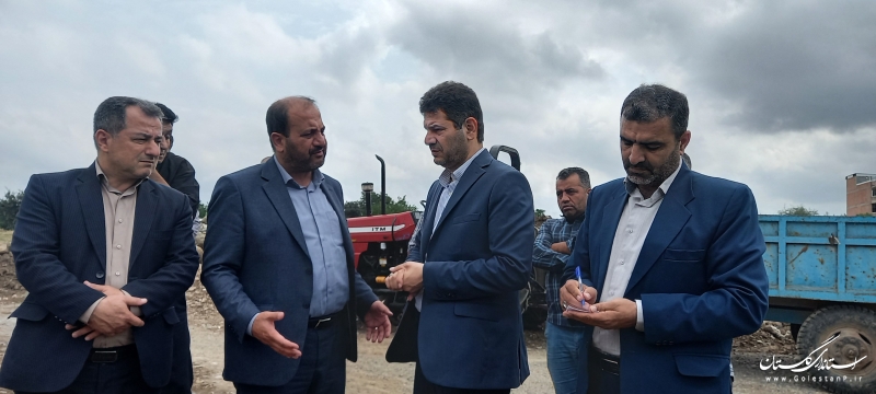 بازدید معاون استاندار از پروژه‌های نیمه تمام شهرستان علی آباد کتول