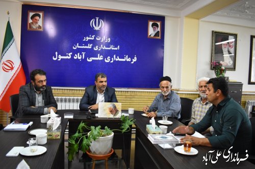 مطالبه گری کشاورزان بخش مرکزی از فرماندار علی آبادکتول