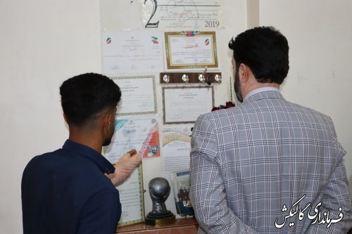 دیدار و عیادت فرماندار شهرستان از ملی پوش بوکس گالیکشی