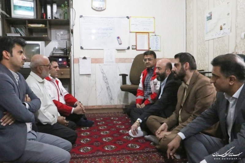 خدمت رسانی در پایگاه امداد و نجات قرق جمعیت هلال احمر شهرستان گرگان با قوت ادامه دارد
