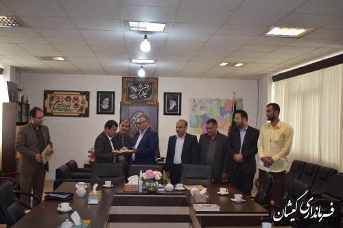 انتزاع اداره آب و فاضلاب شهرستان گمیشان از شهرستان ترکمن و معارفه مدیر آب و فاضلاب شهرستان