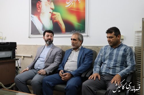 دیدار صمیمی فرماندار گالیکش با مسئولین حراست فرمانداری و برخی ادارات شهرستان