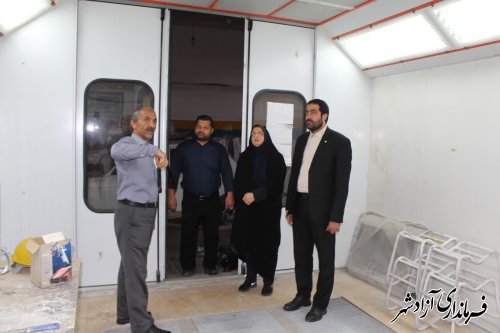 بازدید فرماندار آزادشهر از نمایندگی شرکت ایران خودرو