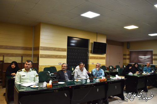 جلسه ستاد شئون فرهنگی به مناسبت ماه محرم در شهرستان علی آبادکتول برگزار شد