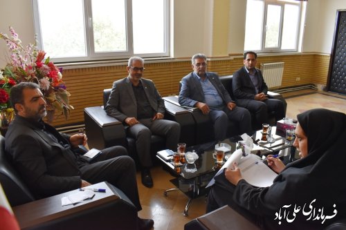 دیدار سرپرست شعب پست بانک استان با فرماندارعلی آبادکتول