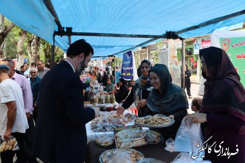 بازدید فرماندار گالیکش از نمايشگاه توانمندی‌های مددجویان بهزیستی شهرستان