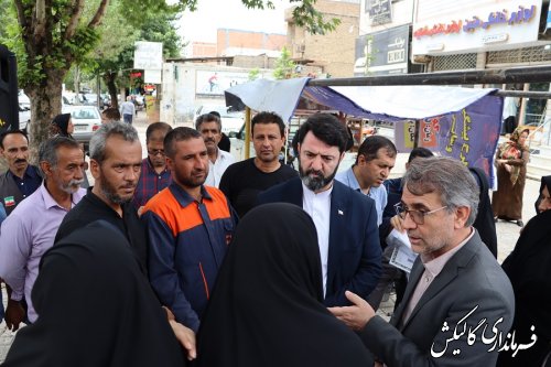 بازدید فرماندار گالیکش از نمايشگاه توانمندی‌های مددجویان بهزیستی شهرستان