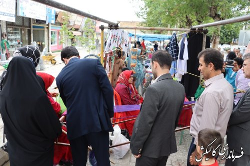 بازدید فرماندار گالیکش از نمايشگاه توانمندی‌های مددجویان بهزیستی شهرستان