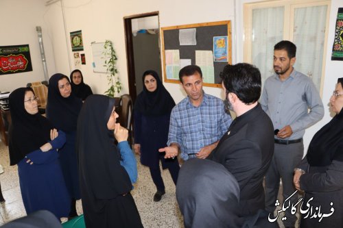 بازدید فرماندار شهرستان از مراکز مثبت زندگی و مجتمع پردیس شهر گالیکش
