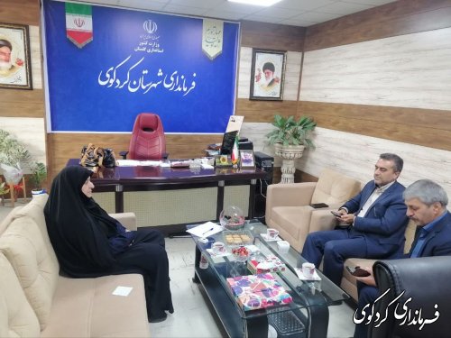 دیدار معاون بهروری شرکت توزیع برق استان با فرماندار کردکوی