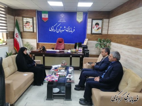 دیدار معاون بهروری شرکت توزیع برق استان با فرماندار کردکوی