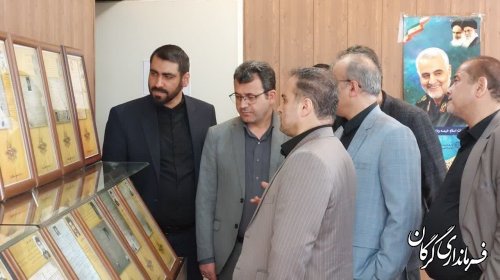 گزارش تصویری || بازدید سرپرست فرمانداری شهرستان گرگان از گنجینه مشاهیر استان گلستان