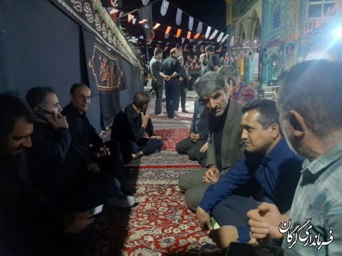 حضور فرماندار شهرستان گرگان در امام زاده روستای زیارت
