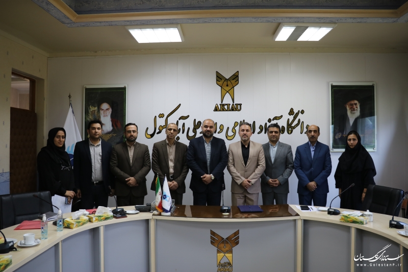 امضاء تفاهم نامه همکاری سه جانبه  فی ما بین اداره کل استاندارد گلستان، دانشگاه آزاد اسلامی واحد علی آباد و پژوهشگاه منطقه ای شمال کشور