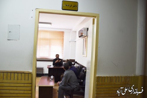 دیدار چهره به چهره فرماندار علی ابادکتول با شهروندان