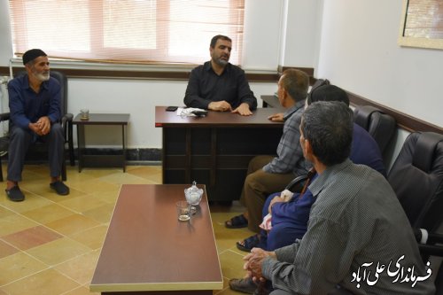 دیدار چهره به چهره فرماندار علی ابادکتول با شهروندان