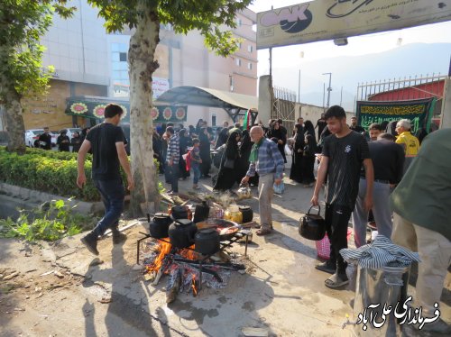 برپائی پیاده روی جاماندگان اربعین حسینی در شهرستان علی آبادکتول