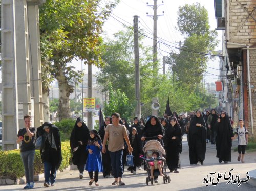برپائی پیاده روی جاماندگان اربعین حسینی در شهرستان علی آبادکتول