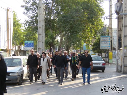 برپائی پیاده روی جاماندگان اربعین حسینی در شهرستان علی آبادکتول