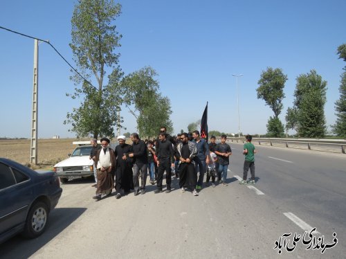 برپائی پیاده روی جاماندگان اربعین حسینی در شهرستان علی آبادکتول
