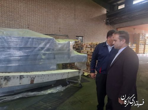 فرماندار شهرستان از شرکت زمزم گرگان بازدید کرد