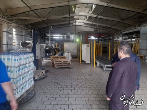 فرماندار شهرستان از شرکت زمزم گرگان بازدید کرد