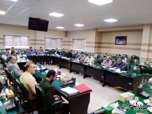 جلسه هماهنگی گرامیداشت هفته دفاع مقدس در علی آباد کتول برگزار شد