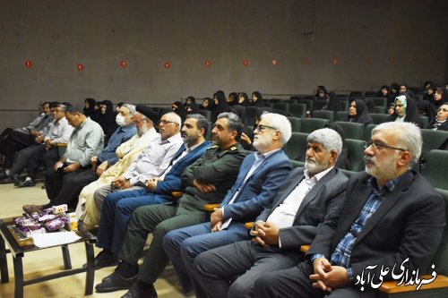 مراسم سراسری جهاد و مقاومت همراه با تجلیل از زنان پیشکسوت دفاع مقدس علی آبادکتول برگزار شد