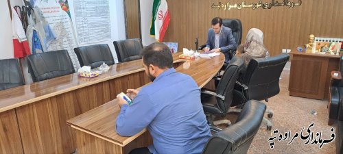 ملاقات مردمی فرماندار شهرستان مراوه تپه برگزار شد