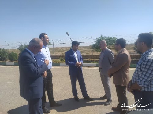بازدید مدیرکل پدافند غیرعامل استان از شهرک صنعتی اترک