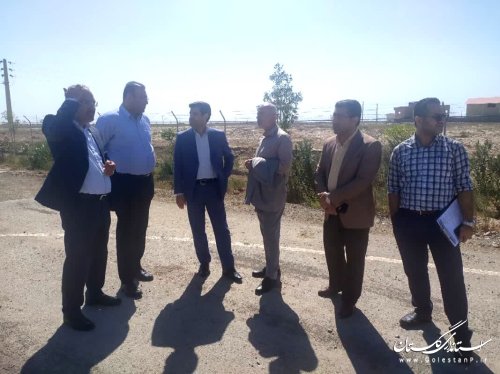 بازدید مدیرکل پدافند غیرعامل استان از شهرک صنعتی اترک